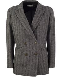 SAULINA - Assunta Double Breasted Jacket - Lyst
