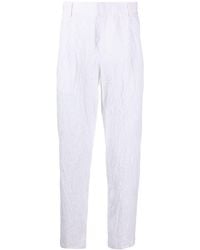Emporio Armani - Cotton Chino Trousers - Lyst