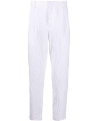Emporio Armani - Cotton Chino Trousers - Lyst