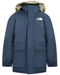 The North Face The Nf0a3btfm6s1 Blauwe Donsjas