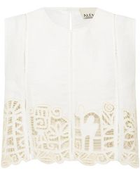 ALÉMAIS - Rosemary Embroidered Top - Lyst