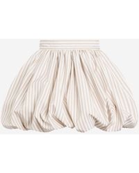 Patou - Cotton Bloomer Skirt With Striped Pattern - Lyst