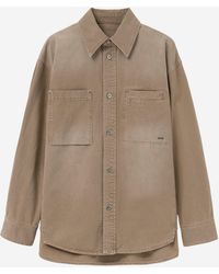 WOOYOUNGMI - Katoenen Overhemd Met Logo - Lyst