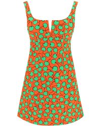Moschino - Cherry Print Short Dress - Lyst