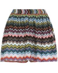 Missoni - High Waist Shorts Met Chevron Streep - Lyst