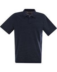 Mc2 Saint Barth - Fraser Linen Polo Shirt - Lyst