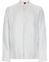 HUGO - Linen Shirt - Lyst