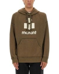 Isabel Marant - Relaxed-Fit Hoodie With Bold Graphic Print - Lyst