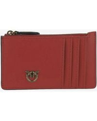 Pinko - Leather Love Birds Card Holder - Lyst