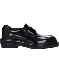 Prada - Leren Slip-on Loafers - Lyst