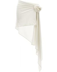 Magda Butrym - Asymmetrical Mini Skirt Gonne Bianco-Donna - Lyst