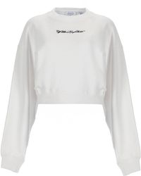 Off-White c/o Virgil Abloh - Logo Crew Neck Sweatshirt - Lyst