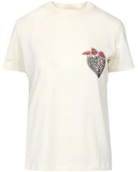 MSGM - T Shirts En Polos Wit - Lyst