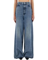 Stella McCartney - Jeans de pierna ancha Stella Mc Cartney con paneles contrastantes - Lyst