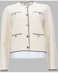 Tory Burch - Cardigan Kendra Wool Jumpers - Lyst