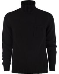Fedeli - Wool En Cashmere Turtleneck Jumper - Lyst