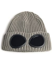 C.P. Company - C.P. Beige Wollmütze "Goggle" von Company - Lyst
