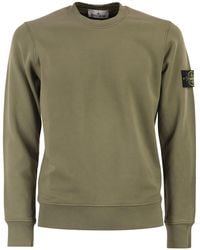 Stone Island - Regular Fit Crew Neck Sweatshirt With Raglan Sleeves - Lyst