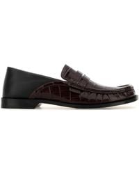 Loewe - Two-Tone Leather Campo Loafers - Lyst