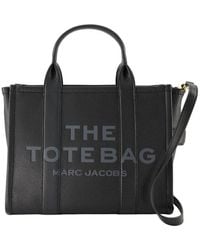 Marc Jacobs - Le sac fourre-tout moyen en cuir noir - Lyst