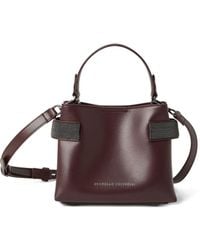 Brunello Cucinelli - Essence Small Leather Handbag - Lyst