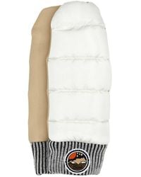 Chloé - Two-Tone Nylon And Leather Gloves - Lyst