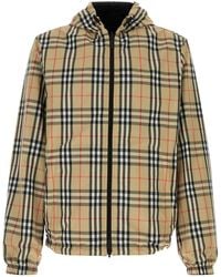 Burberry - Printed Polyester Reversible Jacket - Lyst