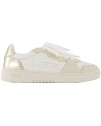 Axel Arigato - Dobbelstenen Lo Sneakers Leer Wit/goud - Lyst