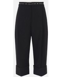 Elisabetta Franchi - Bermuda Shorts Met Logo -tape - Lyst