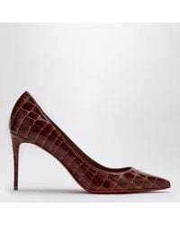 Christian Louboutin - Acajou Alligator Embossed Leather Pumps - Lyst