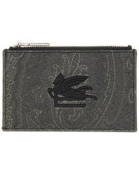 Etro - Cotton Polyester Wallets - Lyst