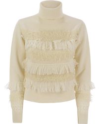 Vanisé - Wool And Cashmere Blend Turtleneck Sweater - Lyst