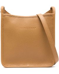 Longchamp - Le Foulonné Leder Umhängetasche - Lyst