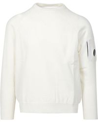 C.P. Company - C.P. Firmenpullover weiß - Lyst