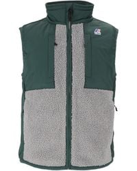 K-Way - Recycled Nylon Vital 4.0 Orsetto Fleece Vest - Lyst