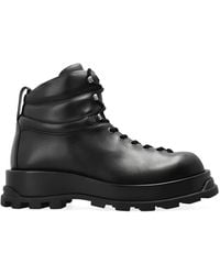 Jil Sander - Leather Ankle Boots - Lyst