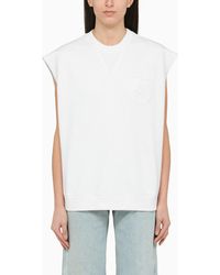 Stella McCartney - Cotton Over Vest With Logo - Lyst
