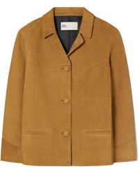 Tory Burch - Single-Breasted Suede Blazer - Lyst