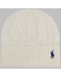Polo Ralph Lauren - Cable-Knit Wool-Cashmere Beanie - Lyst