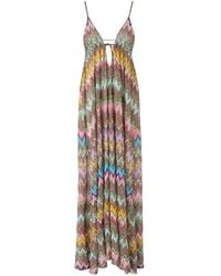 Missoni - V-Neck Maxi Dress - Lyst