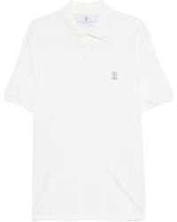Brunello Cucinelli - T -shirts En Polos Wit - Lyst