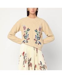 Etro - Wool Sweater With Embroidery - Lyst