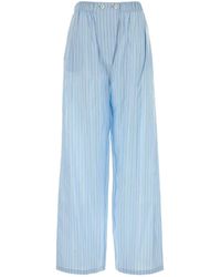 Prada - Embroidered Silk Pyjama Pant - Lyst