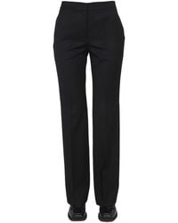 Moschino - Wool Grain De Poudre Pants - Lyst