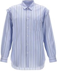 Comme des Garçons - Comme Des Garcons -shirt Onvoltooid Gestreepte Shirt - Lyst
