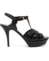 Saint Laurent - 105Mm Tribute Sandals - Lyst