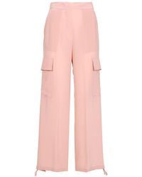 Erika Cavallini Semi Couture - Broek Poeder Roze - Lyst