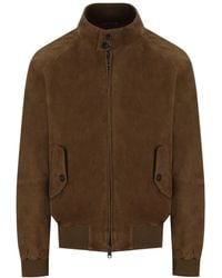 Baracuta - G9 Suède Dark Bomber Jacket - Lyst