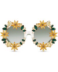 Dolce & Gabbana - Occhiali da sole in cristallo - Lyst