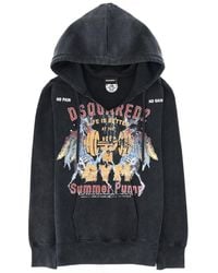 DSquared² - Rock Wash Long & Lean Fit Hoodie - Lyst